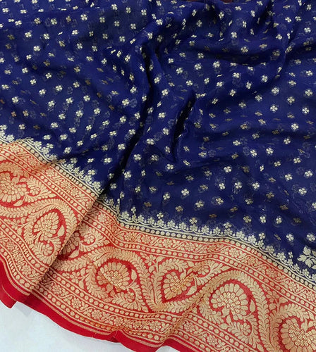 Pure Khaddi Georgette Silk